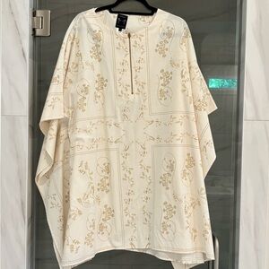 Billy Reid Cream and Gold Fabric